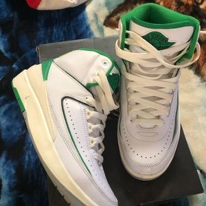 White and green Jordan 2